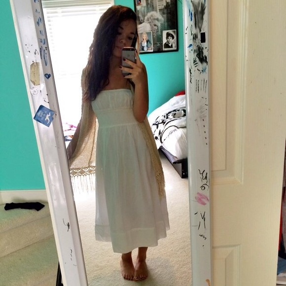 Boho White Dress