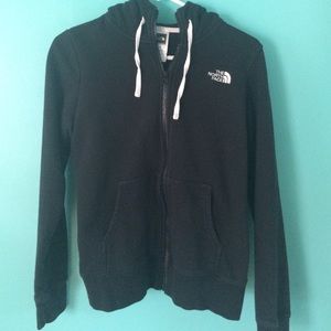 North face zip up sweatshirt
