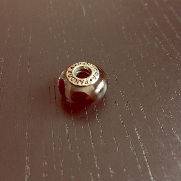 Pandora Maroon Hearts Charm