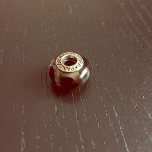 Pandora Maroon Hearts Charm