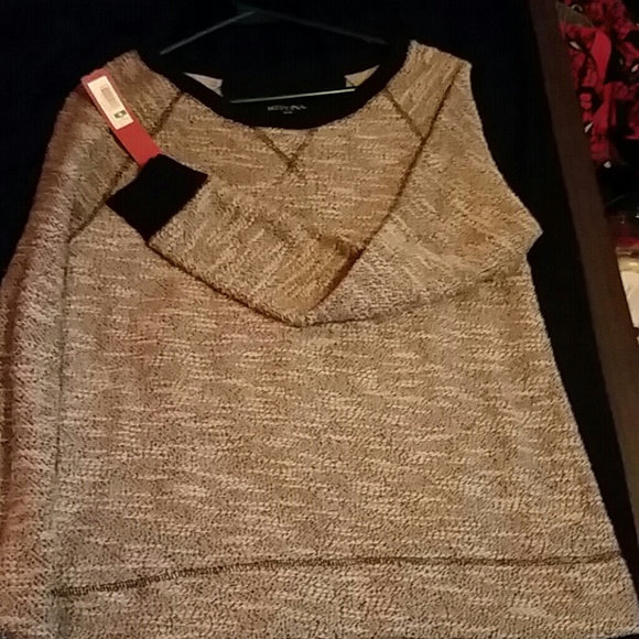 Gray and black sweater