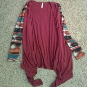 Sleeves are too long.