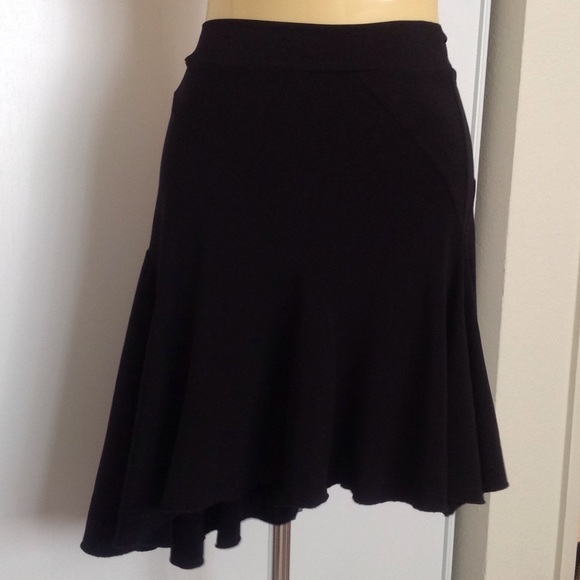XS FLARE SIDE SKIRT/ black