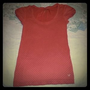 American Eagle Outfitters polka dot shirt