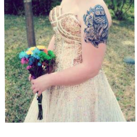 Plus size David's Bridal PROM DRESS - Picture 3 of 4