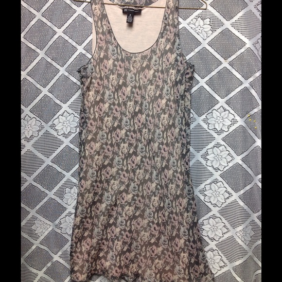 Pink/Grey Summer Dress-NWOT-$10.00