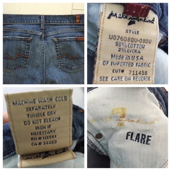 Seven 7 for All Mankind Flare in NY Bootcut Jeans - Picture 3 of 4