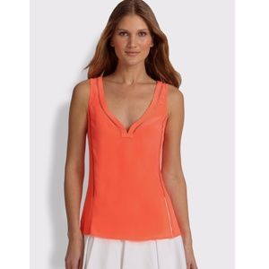 Nanette Lepore Perforated Trim Tiki Blouse