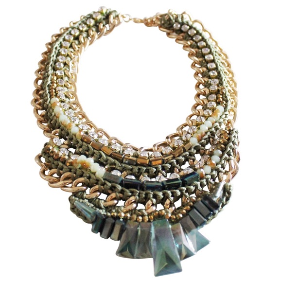 Venus Braided Chain Statement Necklace - Picture 2 of 2