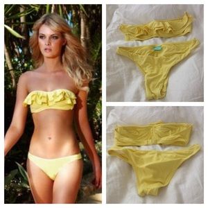 Melissa Odabashi Yellow bikini set US 4