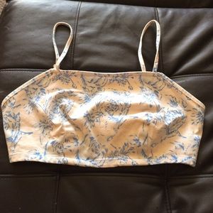 Denim top shop crop top