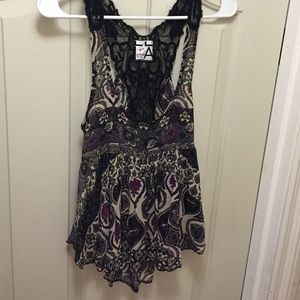 Sexy black lace back that can be casual and dressy