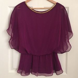 Magenta Blouse