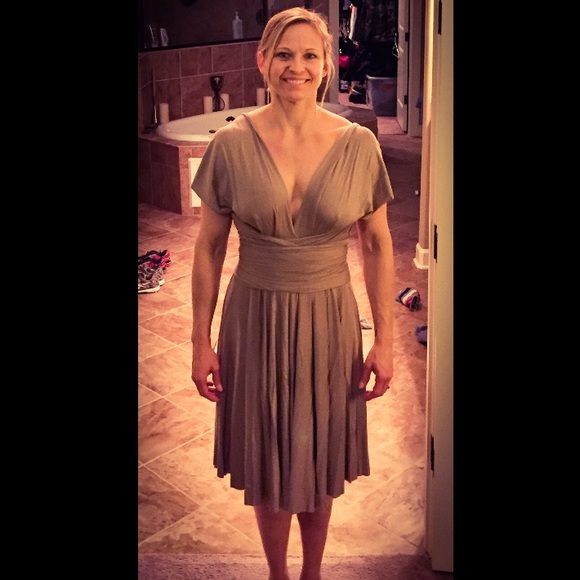 Tart multiway dress in taupe