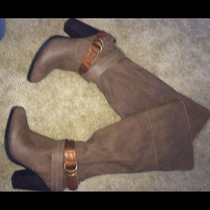 Steve Madden cognac boots