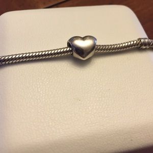 Authentic Pandora Big Smooth Heart Charm