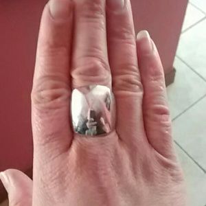 Sterling silver .925, women's dome ring size 9