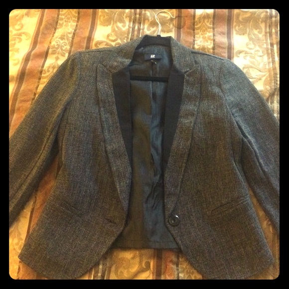 A gray blazer