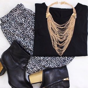 Chain Maille Gold Chain Statement Necklace