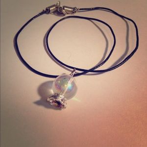 Crystal ball choker necklace handmade