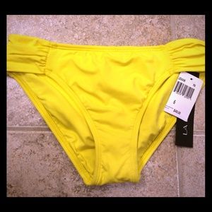 La Blanca yellow bathing suit bottoms