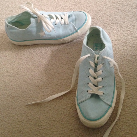 Aqua Converse One Star