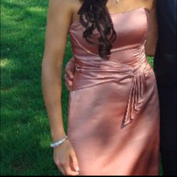 Light pink floor length dress