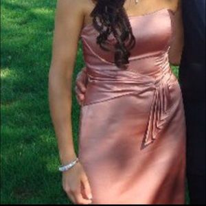 Light pink floor length dress