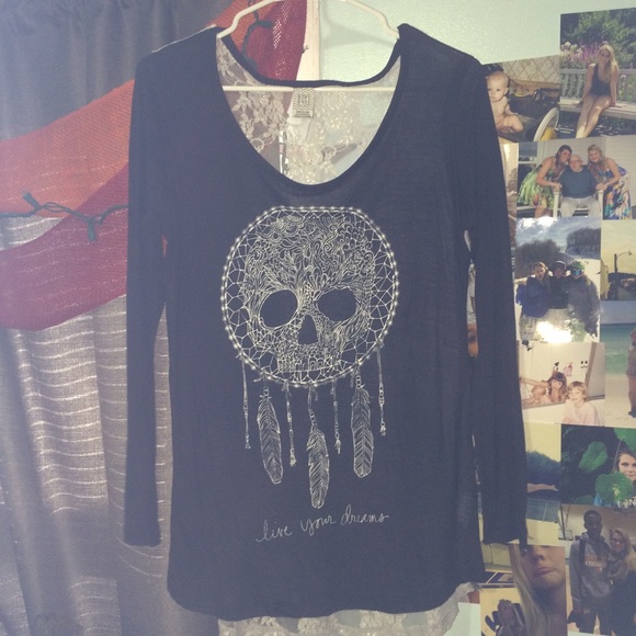 Skull Dreamcatcher black long sleeve