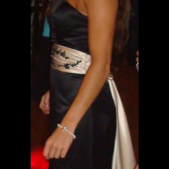 Black floor length dress