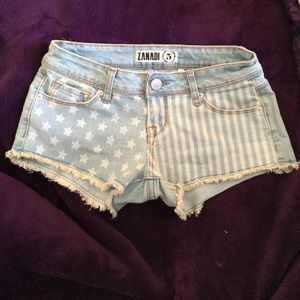 Light Wash Stars and Stripes Shorts