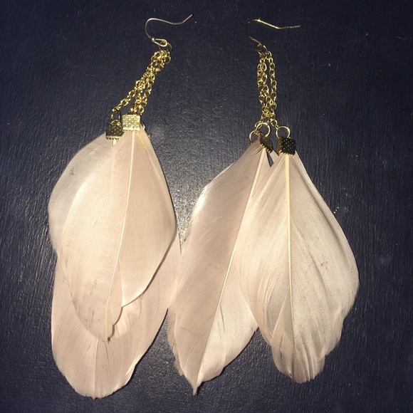 Feather earrings