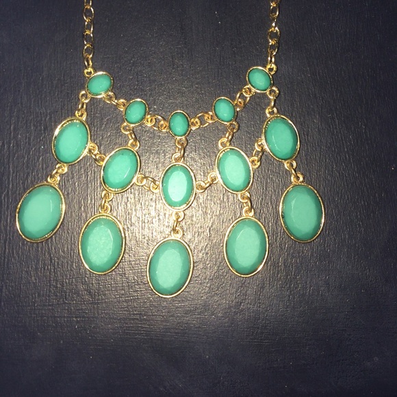 Turquoise and gold necklace