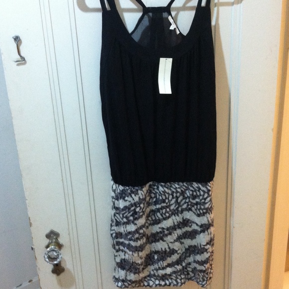NWT Racerback party dress with sequin bottom