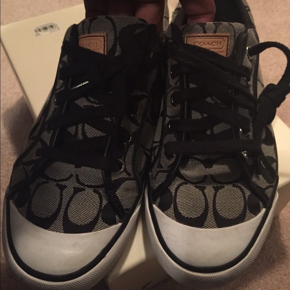 Authentic coach shoes. Black and grey
