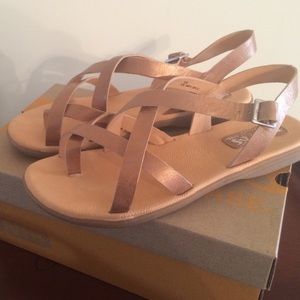 Kork gold sandals