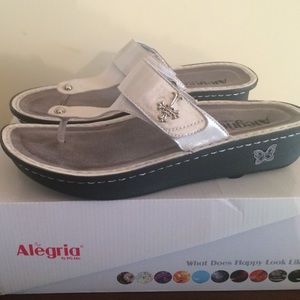 Alegria white sandals