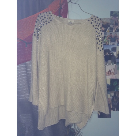 Tan knitted sweater