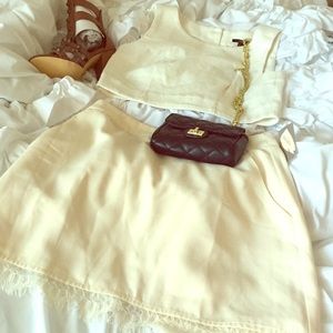 Forever 21 Cream A-Line Skirt