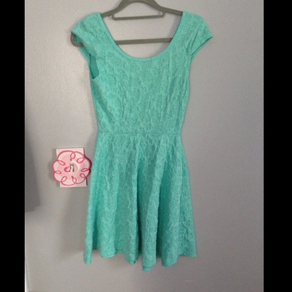 Sea foam green dress