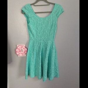 Sea foam green dress