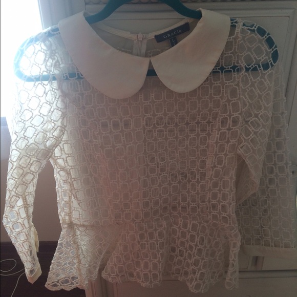 Gracia peplum shirt