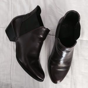 Zara Burgundy Booties