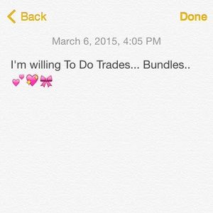 Trades/bundles