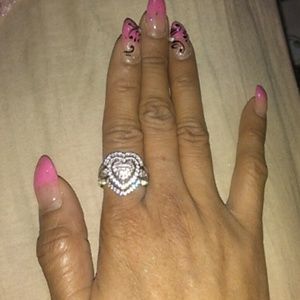 Heart diamond ring