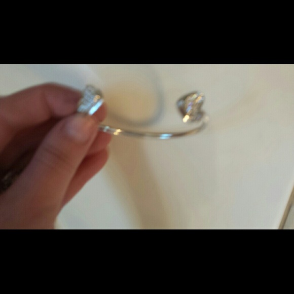 Stila Bracket cuff with hearts on either end.