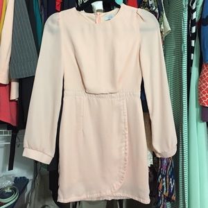 ❤️reserved❤️Tobi blush pink long sleeve tulip dres