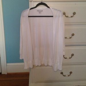 White cardigan