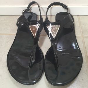 GUESS Patent Sandals
