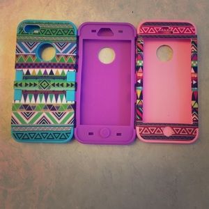 iPhone 5/5S Hybrid 7 pieces total: cases